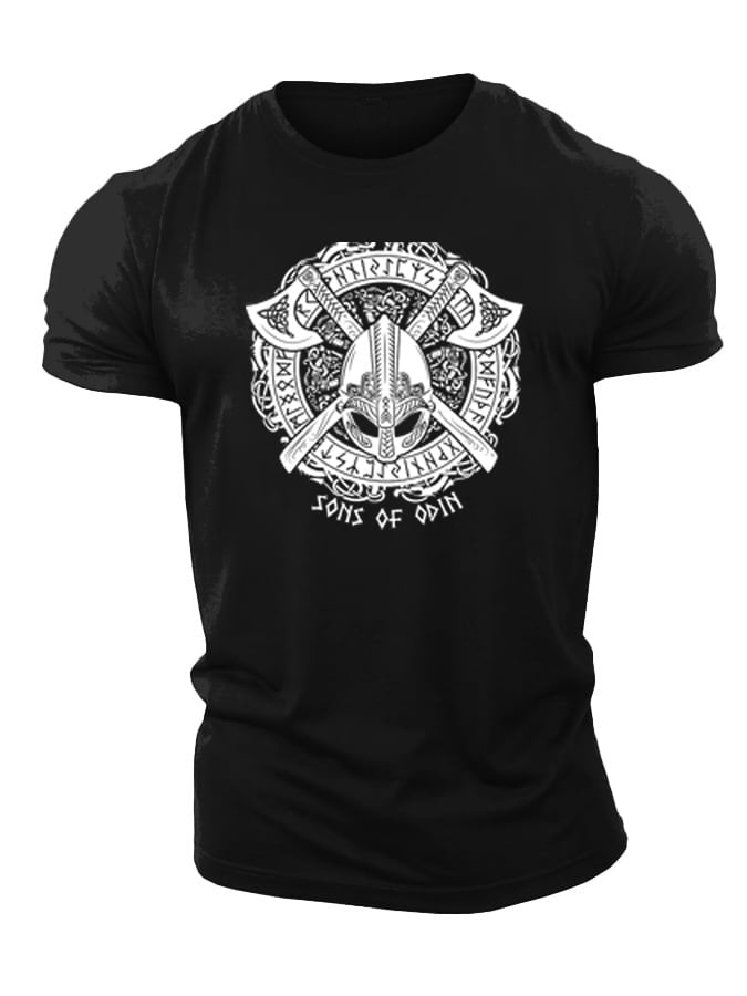 Viking Odin Axes T-shirt - Gympower