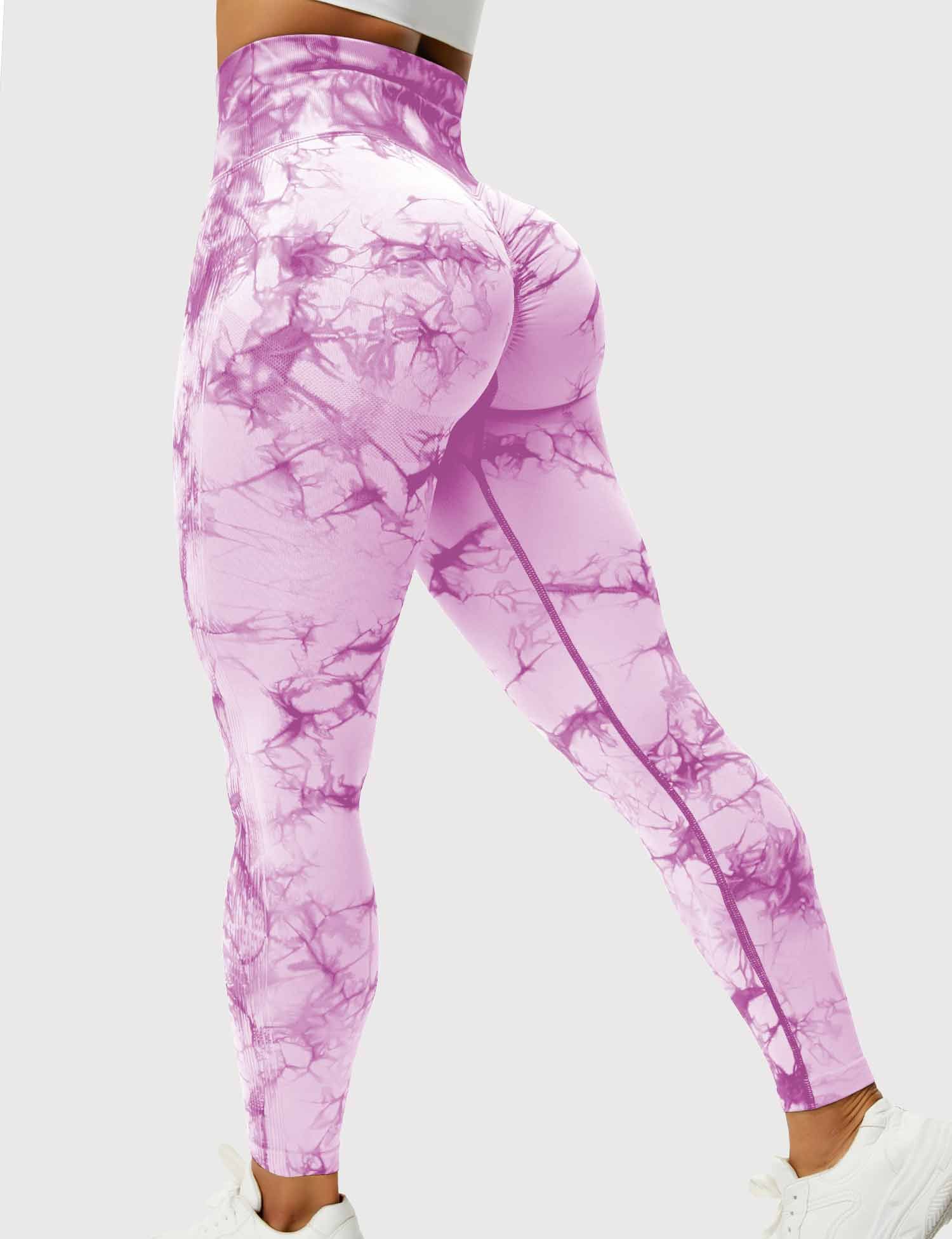 Gympower - Färgsprakande leggings Rosa - Gympower