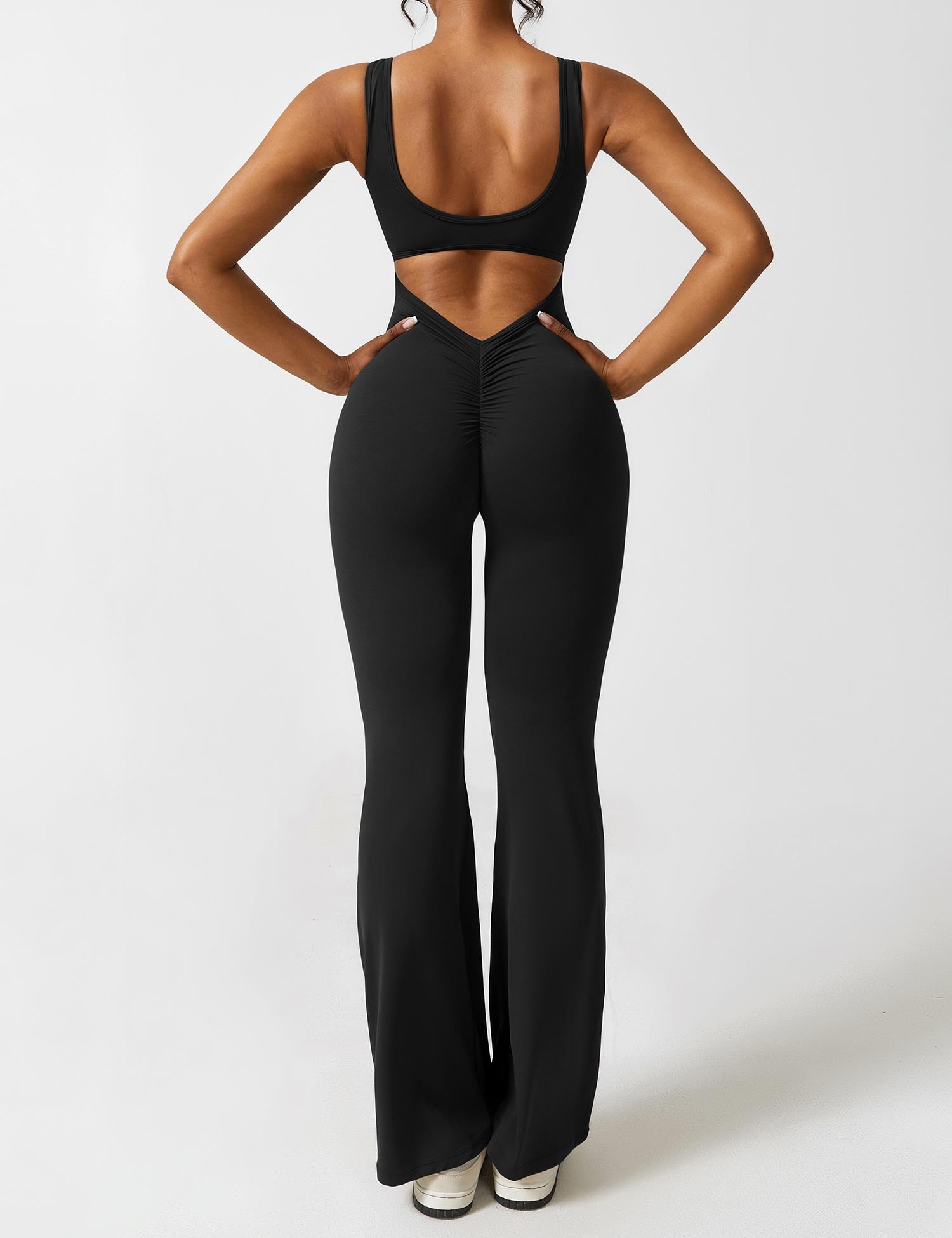 Gympower Jumpsuit V-rygg Flare Leg - Gympower