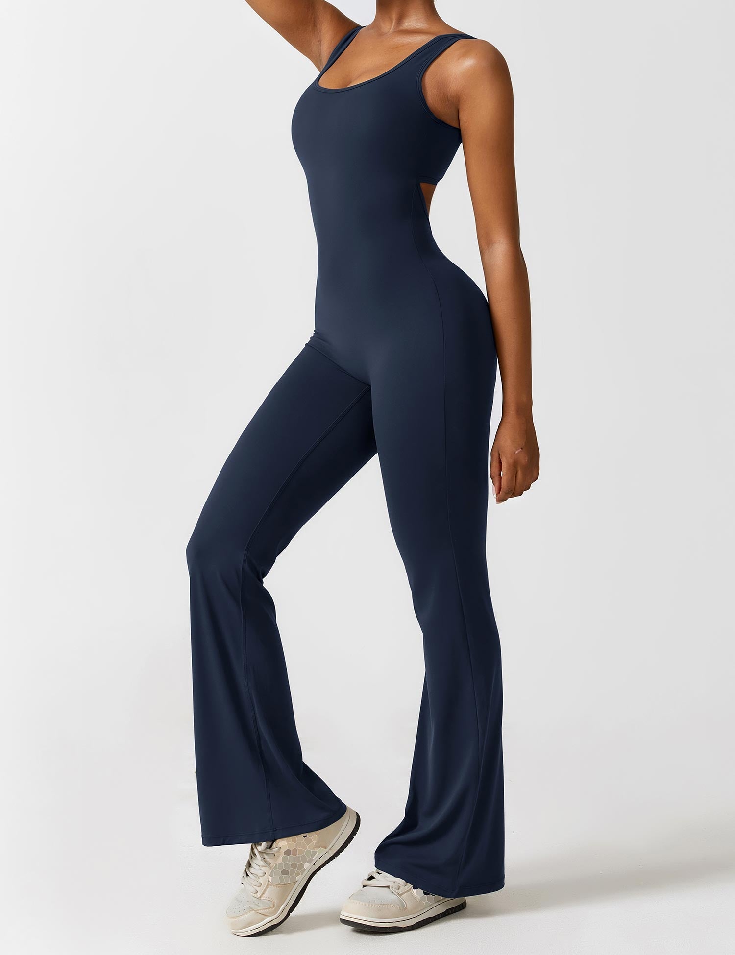 Gympower Jumpsuit V-rygg Flare Leg - Gympower